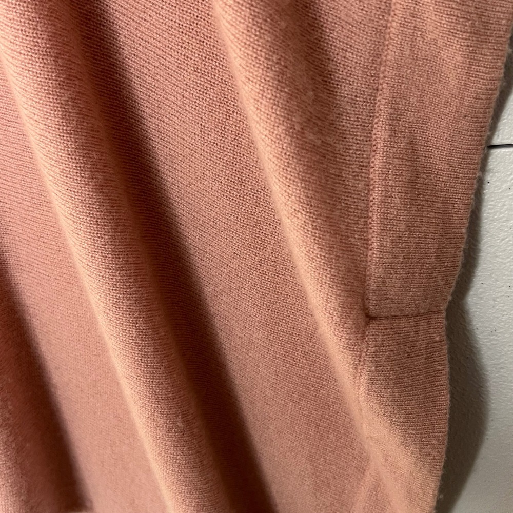 Ann Taylor 100% Cashmere Poncho Sweater Rose Pink‎ M/L Oversized Knit Lagenlook - Picture 13 of 15